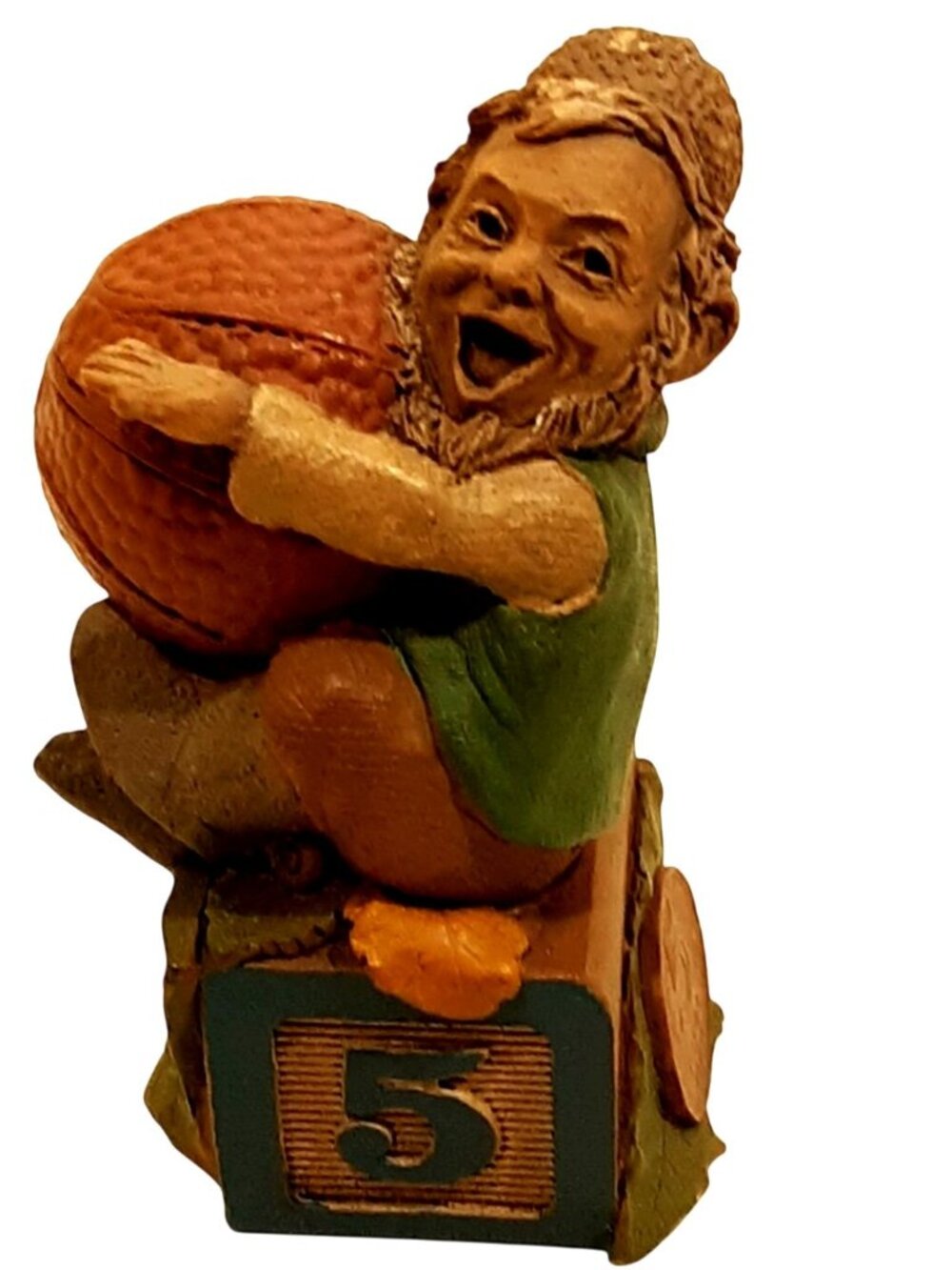 Tom Clark Gnome #5 Number Block 1995 Cairn Studio #269 Ed #58